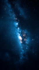 Fototapeta premium Dark Aesthetic Starry Sky - Serene Astrophotography Phone Wallpaper