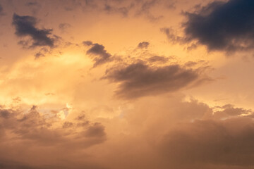 Avalon, New Jersey - Clouds and sky forming a dramatic cloudscape at sunset 