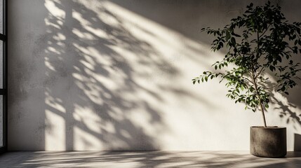 Abstract Realistic Shadow Overlay on the Wall