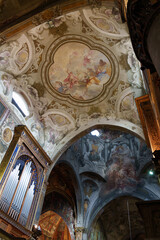 Historic cathedral of Monza, Italy: interior