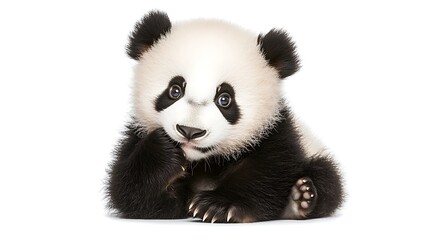 Naklejka premium close up of panda