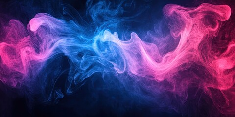 Colorful smoke Abstract Background with Soft Haze Effect, pink blue smoke