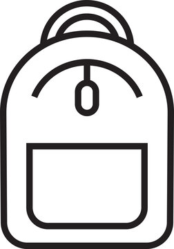 recommend clip art: Backpack Icon Line Art