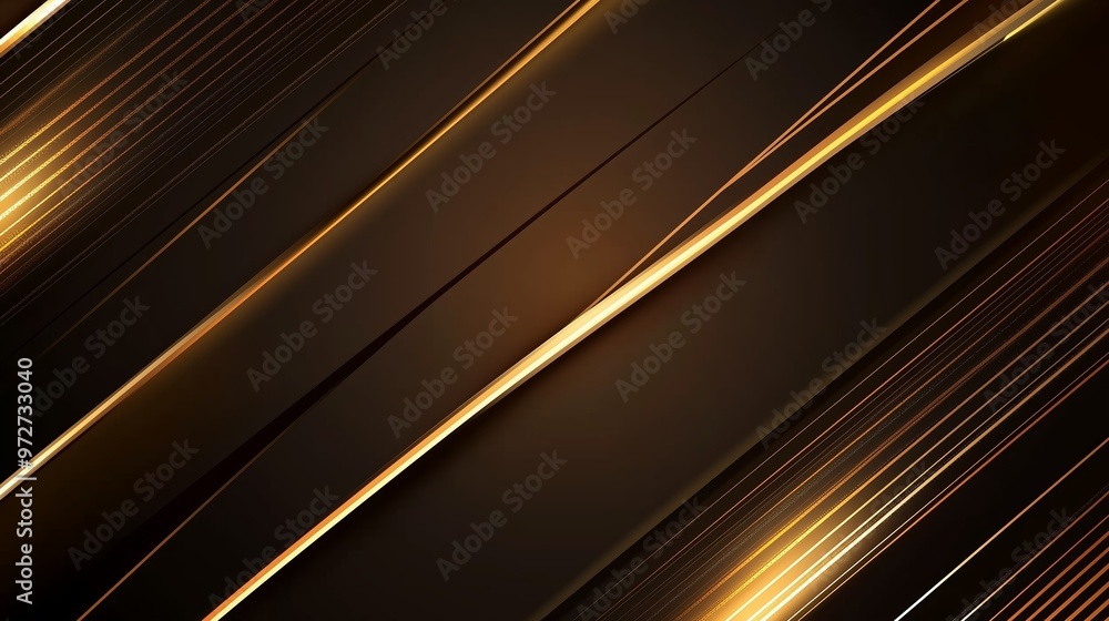 Poster elegant abstract background featuring golden streaks over a dark surface, creating a refined and mod