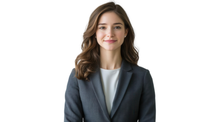 Confident businesswoman in professional attire, showcasing modern workplace style and leadership potential for corporate branding.