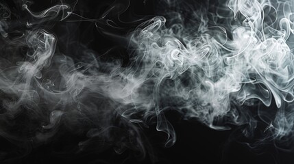 Fototapeta premium solid black background, grey smoke
