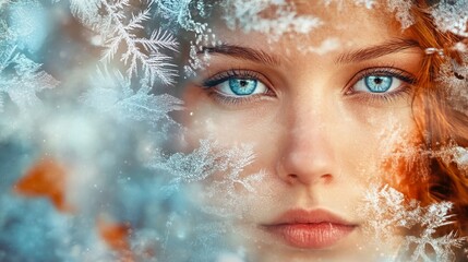 Frosted Glass Photo Effect Layout