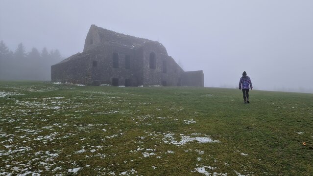 The Hellfire Club&rsquo;s dramatic remains perched over Dublin.