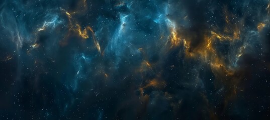 Fototapeta premium Cosmic Clouds of Interstellar Dust and Gas in Deep Space Nebula, Colorful Space Background