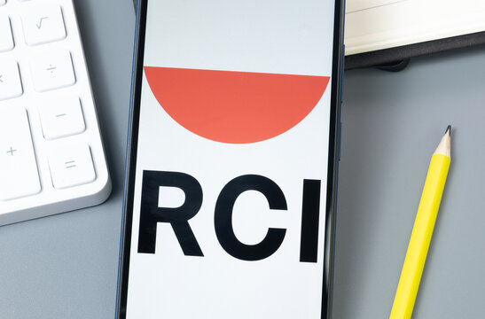New York, USA - 30 August 2024: RCI Timeshare Logo on Phone Screen, Company Icon on Display