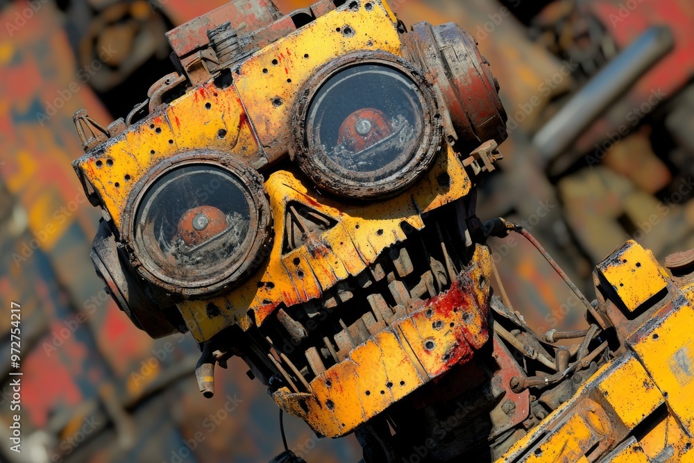 Poster using ai generative technology, we created this mysterious cartoon character monster