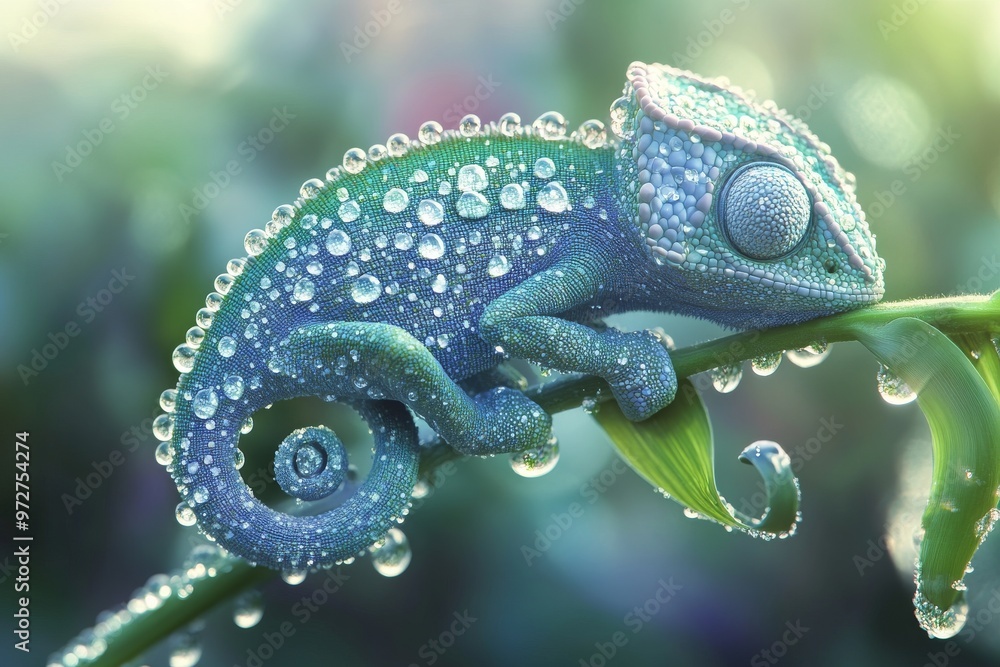 Poster using generative ai technology, a funny cartoon character monster is created