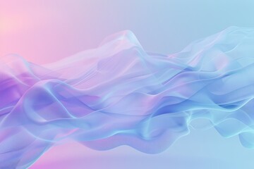 Fototapeta premium Soft, flowing waves of pastel colors create a serene, dreamy atmosphere perfect for background or abstract designs.