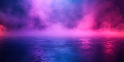 Obraz premium Colorful Smoke on Dark Background for Creative Projects,Vibrant Light and Smoke Background