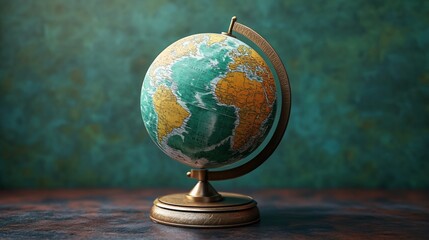 School globe illustration geography map model