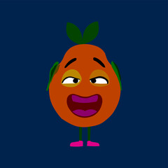 funny orange cartoon
