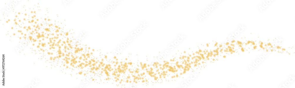 Poster glittering vector dust on a transparent background. golden sparkling lights. christmas holiday glow 