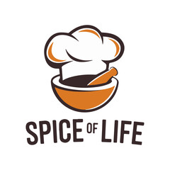 Spice of life cooking logo ai