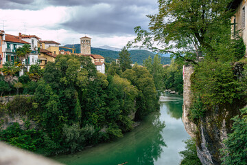 Fototapeta premium a walk in the beautiful historical Italian city of Cividale del Friuli
