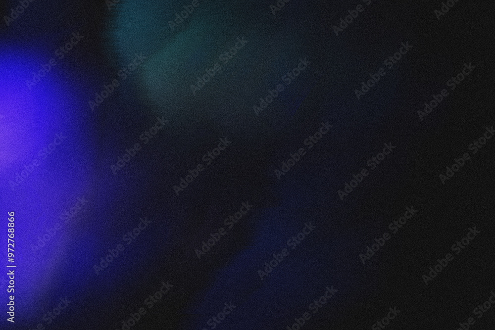 Poster abstract blue light background with a dusty noise grain texture. digital web design. light leak roug