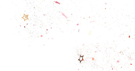 Astral Downpour: 3D Illustration Brings a Shower of Gold Stars