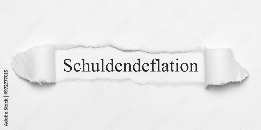 Wall mural schuldendeflation