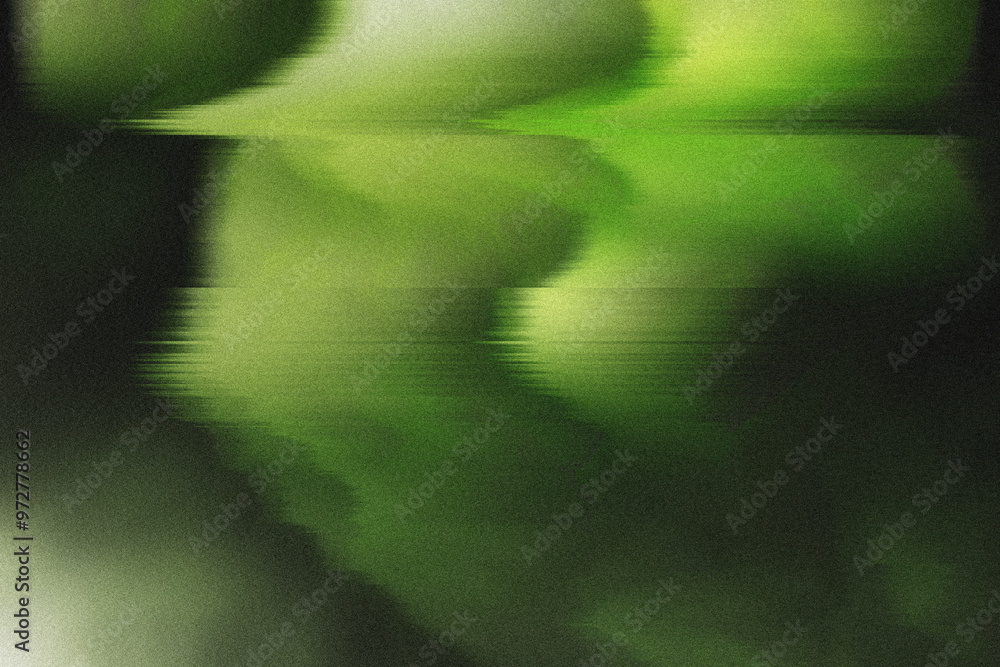 Poster glitch green abstract blurred grainy gradient background texture digital pixel noise glitch error da