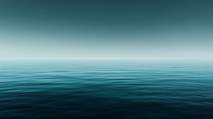 Fototapeta premium Gradient from deep navy to soft teal, with a smooth, tranquil texture that feels calming and serene, perfect for ocean or water themes, 4K hyperrealistic photo.