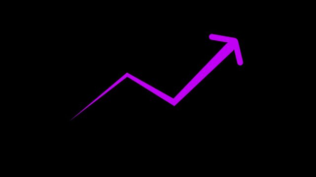 business graph arrow animation