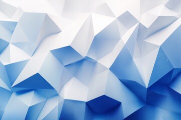 Modern abstract geometric background in white and blue, mosaic, polygones and lines