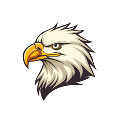 Collection of Bald Eagle Logo Designs Isolated