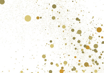 Enchanting Euphoria: Breathtaking 3D Illustration of Enchanting gold Confetti