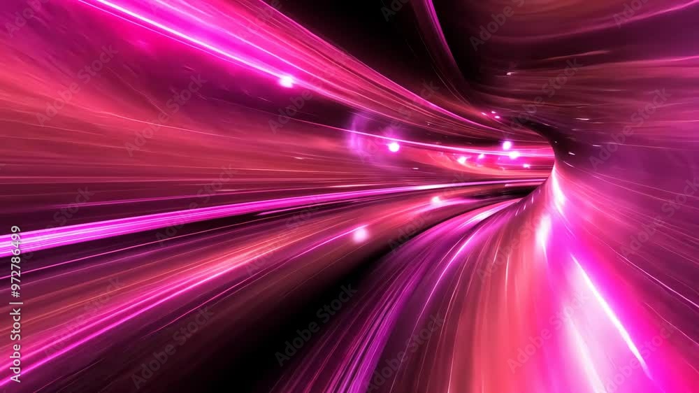 Poster exciting abstract futuristic visuals with vibrant colors and dynamic movement in digital art