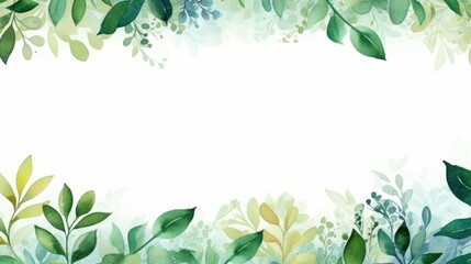 Spring leaves copy space background
