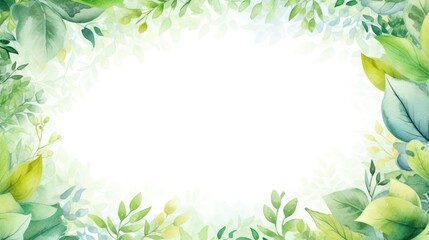 Naklejka premium Spring leaves copy space background