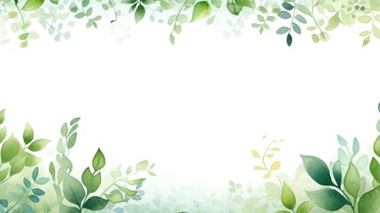 Spring leaves copy space background