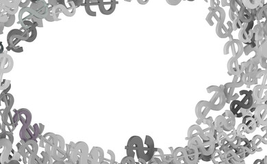 Animated orange dollar background. Money flies from top to bottom.