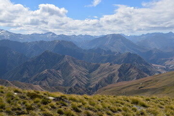 Hiking up the beautiful Ben Lomond mountain outside of Queenstown, New Zealand