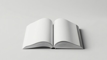 Fototapeta premium Frontal View Open Magazine Mockup