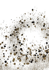 gold Confetti Glitter Overlay PNG