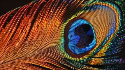 Obraz premium close up of peacock feather/Peacock Feather