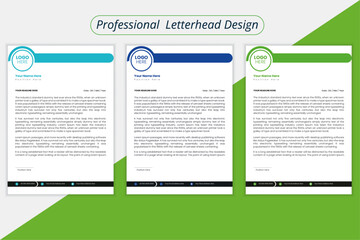 Business  creative  letterhead design template. 