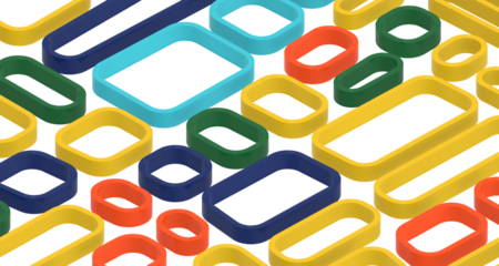 Abstract crystal background with refracting light and highlights in purple and yellow colors