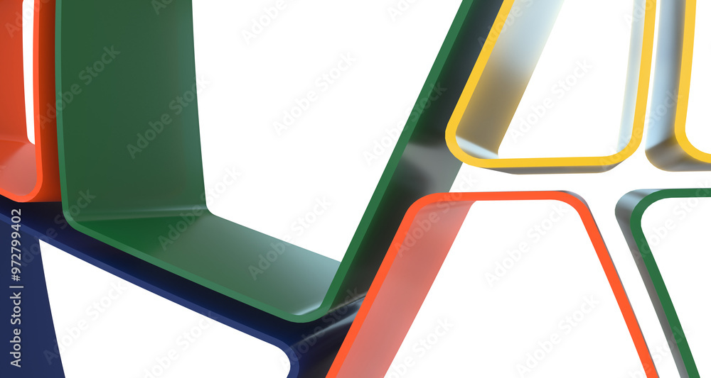 Aufkleber Abstract Low-Poly background. triangulated texture. Design 3d. Polygonal geometrical pattern. Triangular modern style
