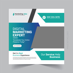 Fototapeta premium Digital business marketing social media post and web banner template eps