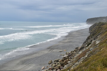 Hiking in the magical landscapes around the Franz Josef Glacier in Westland Tai Poutini National Park, New Zealand