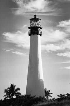 lighthouse on the coast of the sea