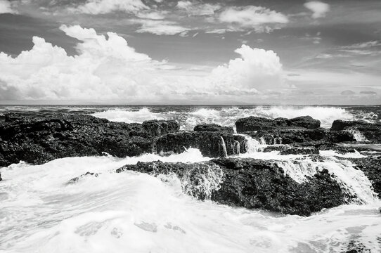 black sea landscape