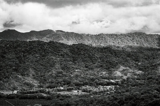 clouds over the mountains
