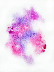 Serene Pink Watercolor Texture on Paper